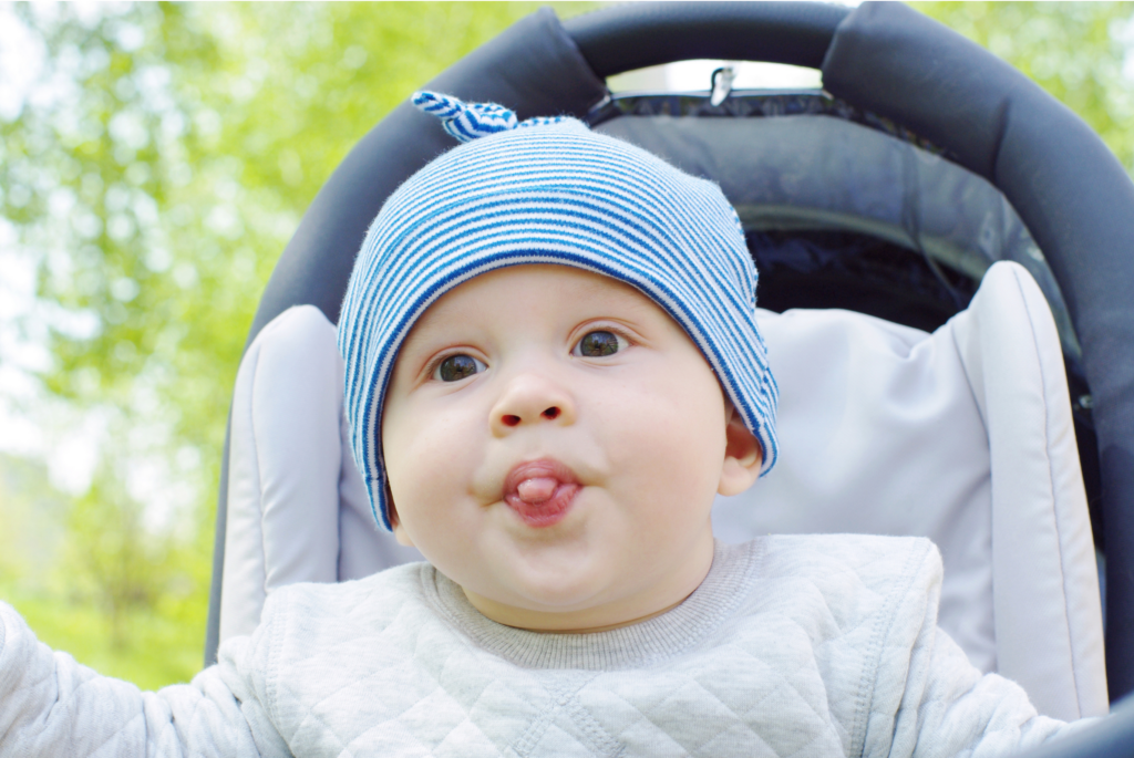 Tongue-Thrust Reflex of Baby