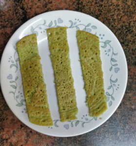Baby Led Weaning Cut Moong Dal Dosa for Babies